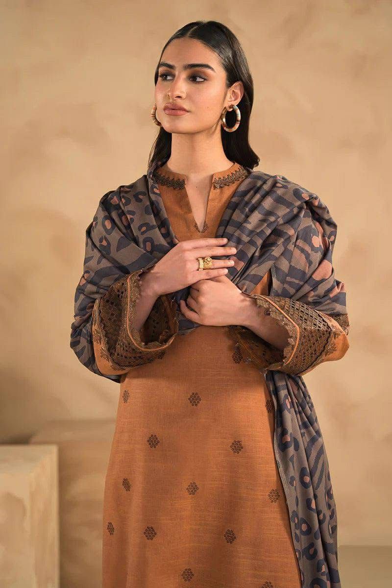 Premium Winter Dhanak 3Pc Dress