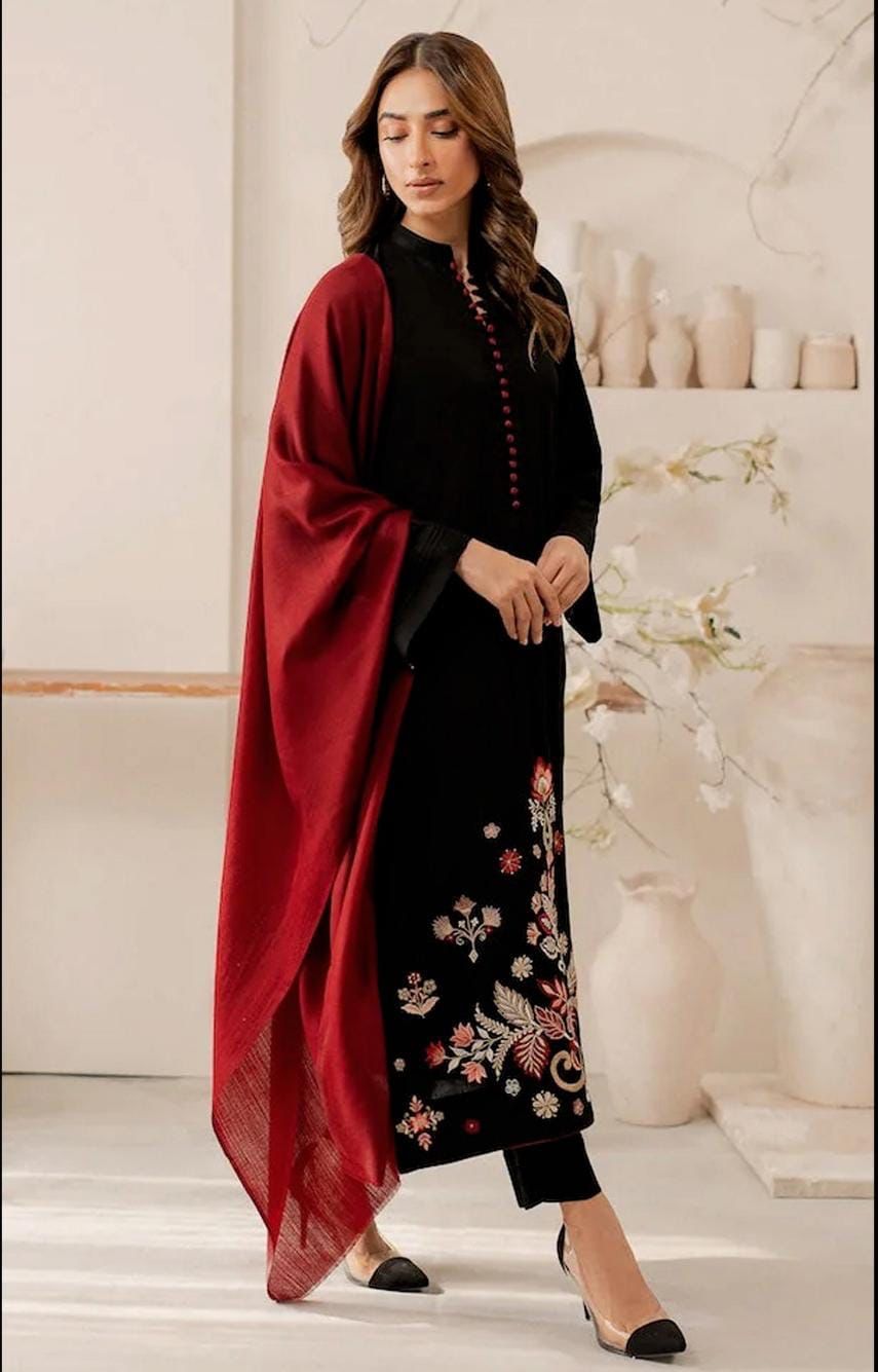 Royal Winter Glow Dhanak Suit