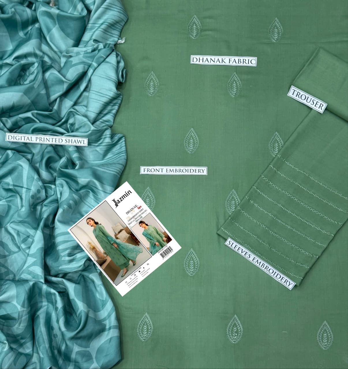 Royal Essence Dhanak 3PC Outfit