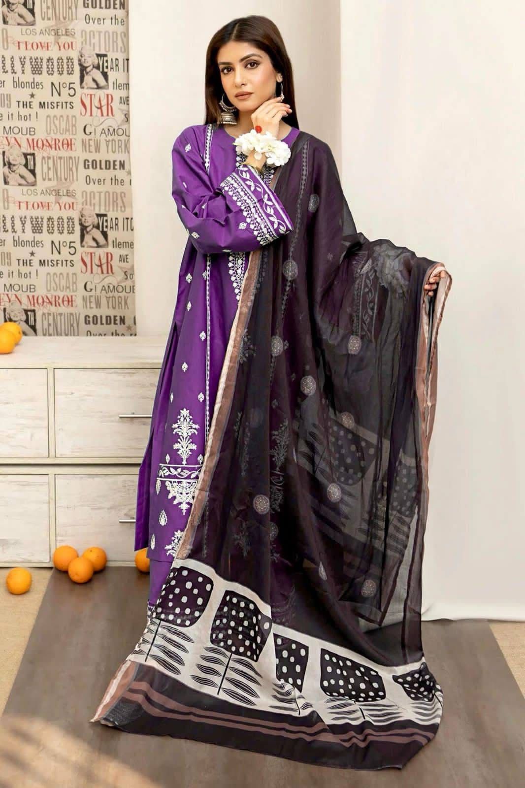Royal Essence Dhanak 3PC Outfit